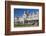 View from gardens to the imposing facade of Dunedin Railway Station, Anzac Square, Dunedin, Otago, -Ruth Tomlinson-Framed Photographic Print