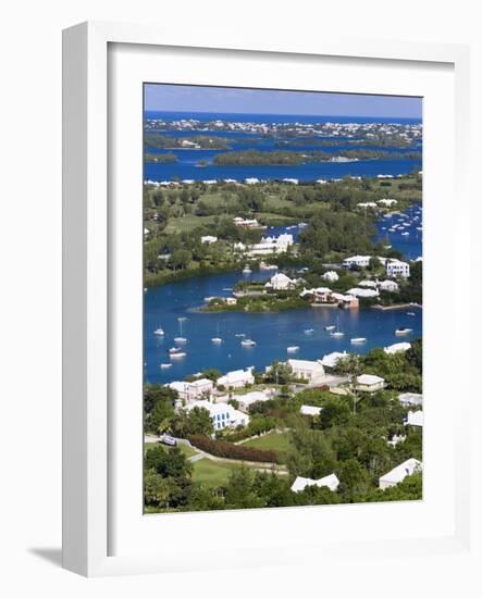 View from Gibbs Hill Overlooking Southampton Parish, Bermuda-Gavin Hellier-Framed Photographic Print