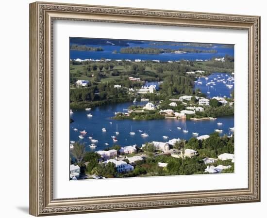 View from Gibbs Hill Overlooking Southampton Parish, Bermuda-Gavin Hellier-Framed Photographic Print