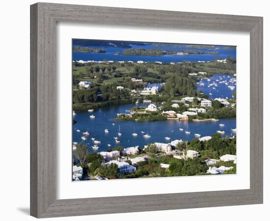 View from Gibbs Hill Overlooking Southampton Parish, Bermuda-Gavin Hellier-Framed Photographic Print