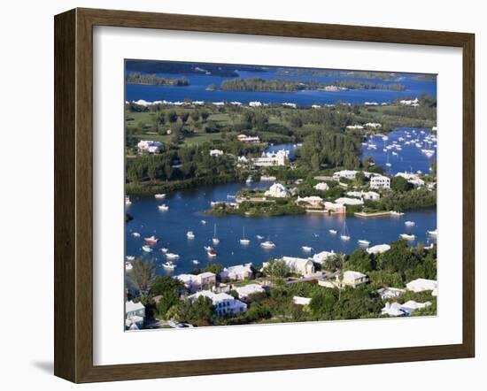 View from Gibbs Hill Overlooking Southampton Parish, Bermuda-Gavin Hellier-Framed Photographic Print