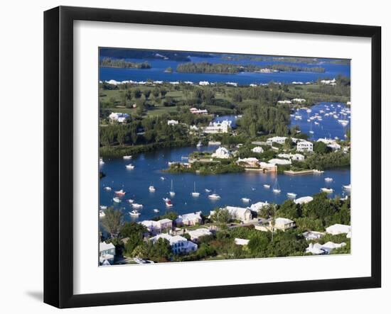 View from Gibbs Hill Overlooking Southampton Parish, Bermuda-Gavin Hellier-Framed Photographic Print