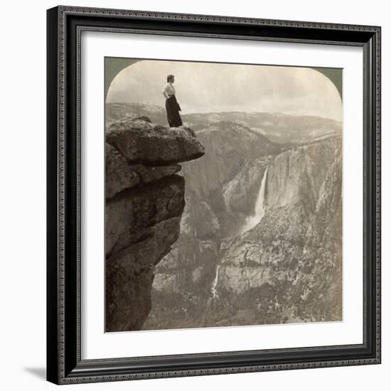 View from Glacier Point, Yosemite Valley, California, USA, 1902-Underwood & Underwood-Framed Giclee Print