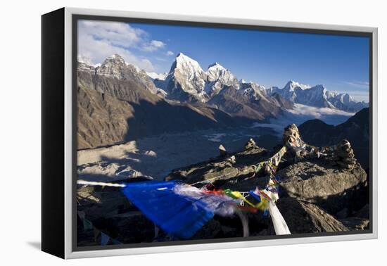 View from Gokyo Ri, 5300 Metres, Dudh Kosi Valley, Solu Khumbu (Everest) Region, Nepal, Himalayas-Ben Pipe-Framed Premier Image Canvas