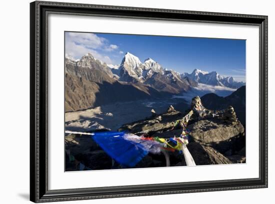 View from Gokyo Ri, 5300 Metres, Dudh Kosi Valley, Solu Khumbu (Everest) Region, Nepal, Himalayas-Ben Pipe-Framed Photographic Print