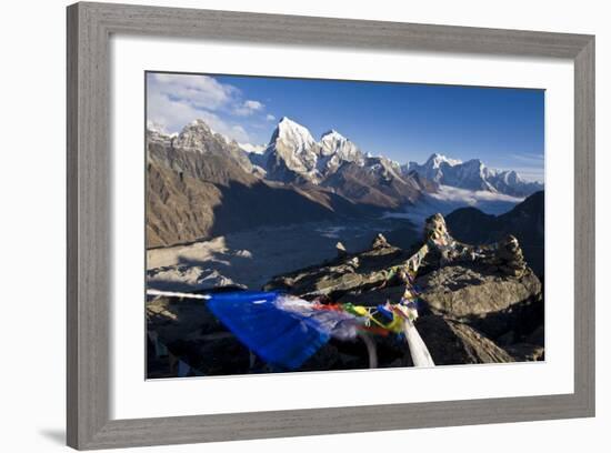 View from Gokyo Ri, 5300 Metres, Dudh Kosi Valley, Solu Khumbu (Everest) Region, Nepal, Himalayas-Ben Pipe-Framed Photographic Print