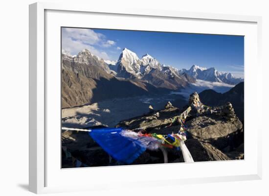 View from Gokyo Ri, 5300 Metres, Dudh Kosi Valley, Solu Khumbu (Everest) Region, Nepal, Himalayas-Ben Pipe-Framed Photographic Print