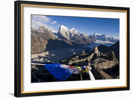 View from Gokyo Ri, 5300 Metres, Dudh Kosi Valley, Solu Khumbu (Everest) Region, Nepal, Himalayas-Ben Pipe-Framed Photographic Print