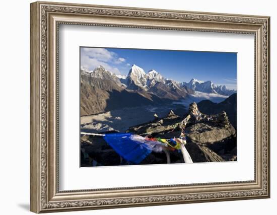 View from Gokyo Ri, 5300 Metres, Dudh Kosi Valley, Solu Khumbu (Everest) Region, Nepal, Himalayas-Ben Pipe-Framed Photographic Print