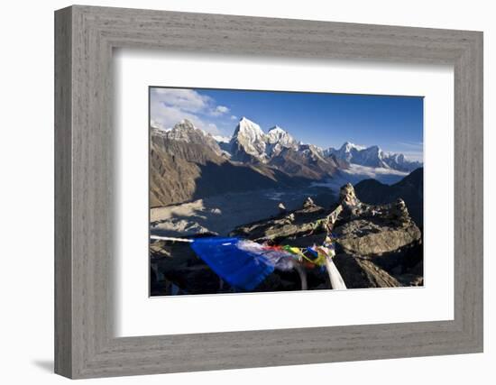 View from Gokyo Ri, 5300 Metres, Dudh Kosi Valley, Solu Khumbu (Everest) Region, Nepal, Himalayas-Ben Pipe-Framed Photographic Print