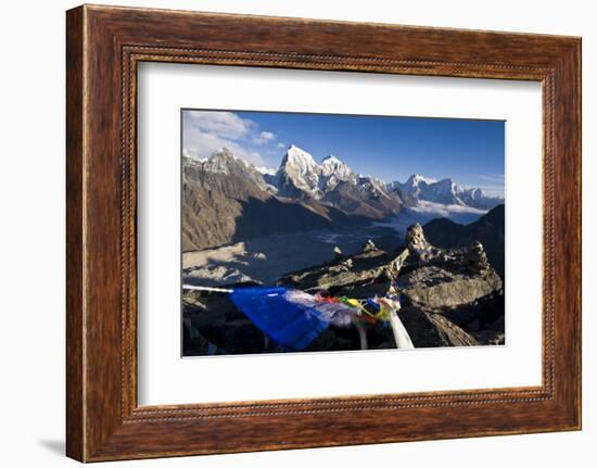 View from Gokyo Ri, 5300 Metres, Dudh Kosi Valley, Solu Khumbu (Everest) Region, Nepal, Himalayas-Ben Pipe-Framed Photographic Print