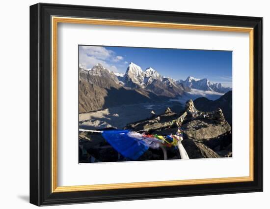 View from Gokyo Ri, 5300 Metres, Dudh Kosi Valley, Solu Khumbu (Everest) Region, Nepal, Himalayas-Ben Pipe-Framed Photographic Print