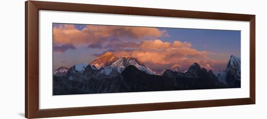 View from Gokyo Ri, Mt Everest, Mt Lhotse, Dudh Kosi Valley, Solu Khumbu (Everest) Region, Nepal-Ben Pipe-Framed Photographic Print