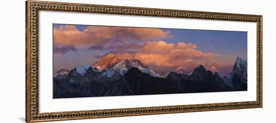 View from Gokyo Ri, Mt Everest, Mt Lhotse, Dudh Kosi Valley, Solu Khumbu (Everest) Region, Nepal-Ben Pipe-Framed Photographic Print