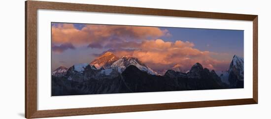 View from Gokyo Ri, Mt Everest, Mt Lhotse, Dudh Kosi Valley, Solu Khumbu (Everest) Region, Nepal-Ben Pipe-Framed Photographic Print