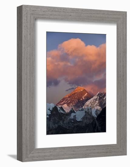 View from Gokyo Ri of Mt Everest and Mt Lhotse, Solu Khumbu (Everest) Region, Nepal-Ben Pipe-Framed Photographic Print