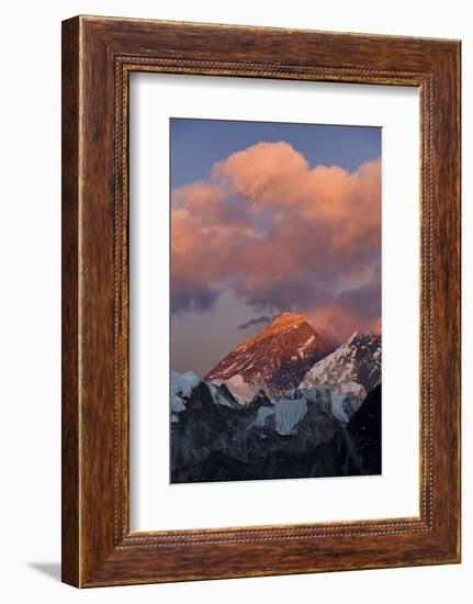 View from Gokyo Ri of Mt Everest and Mt Lhotse, Solu Khumbu (Everest) Region, Nepal-Ben Pipe-Framed Photographic Print