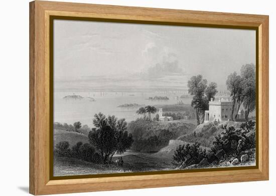 View from Gowanus Heights, Brooklyn-William Henry Bartlett-Framed Premier Image Canvas