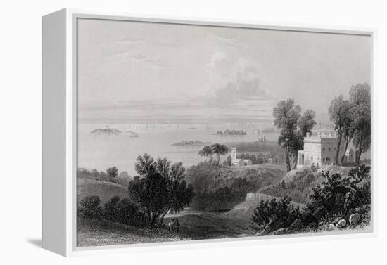 View from Gowanus Heights, Brooklyn-William Henry Bartlett-Framed Premier Image Canvas