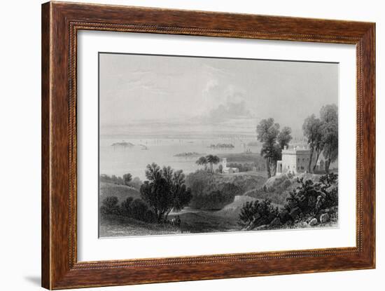 View from Gowanus Heights, Brooklyn-William Henry Bartlett-Framed Giclee Print