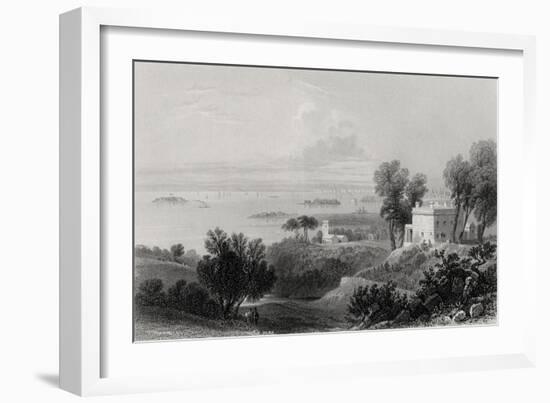 View from Gowanus Heights, Brooklyn-William Henry Bartlett-Framed Giclee Print