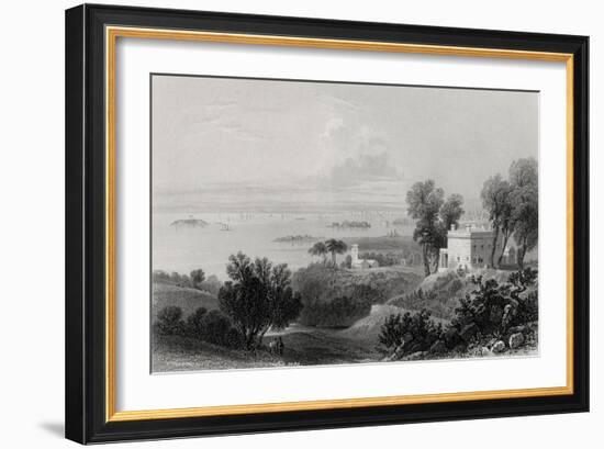 View from Gowanus Heights, Brooklyn-William Henry Bartlett-Framed Giclee Print