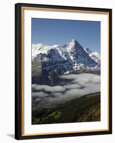 View from Grindelwald-First to Bernese Alps with Eiger, Bernese Oberland, Swiss Alps, Switzerland, -Hans Peter Merten-Framed Photographic Print