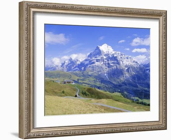 View from Grindelwald-Frist to Wetterhorn, Bernese Oberland, Swiss Alps, Switzerland, Europe-Hans Peter Merten-Framed Photographic Print