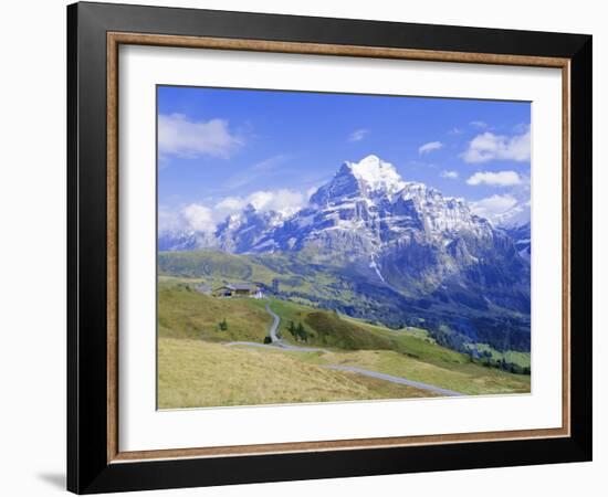 View from Grindelwald-Frist to Wetterhorn, Bernese Oberland, Swiss Alps, Switzerland, Europe-Hans Peter Merten-Framed Photographic Print