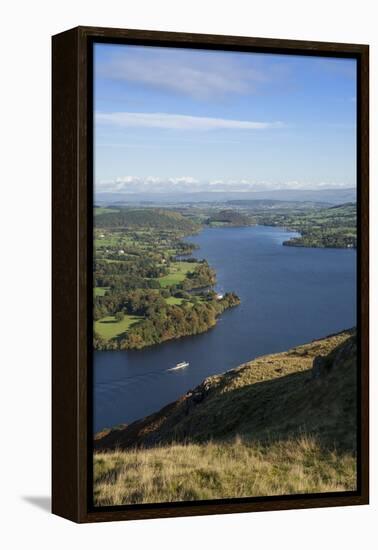 View from Hallin Fell over Lake Ullswater-James Emmerson-Framed Premier Image Canvas