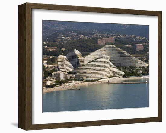 View From Helicopter of Marina Baie Des Anges, Villeneuve Loubet, Provence, France-Sergio Pitamitz-Framed Photographic Print