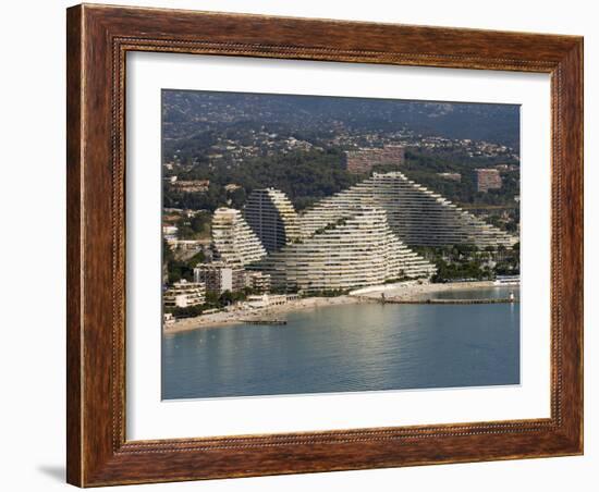 View From Helicopter of Marina Baie Des Anges, Villeneuve Loubet, Provence, France-Sergio Pitamitz-Framed Photographic Print