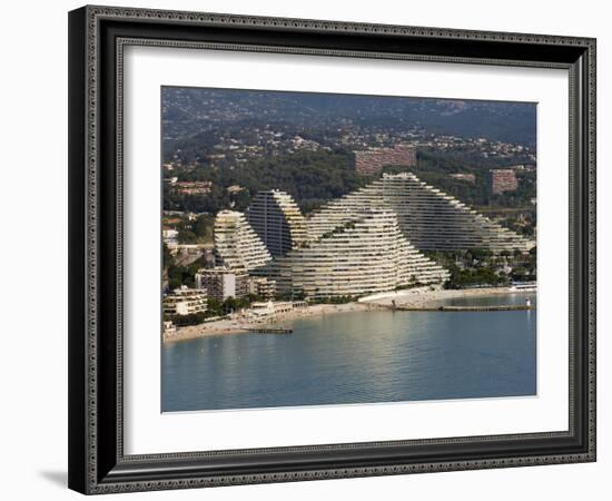 View From Helicopter of Marina Baie Des Anges, Villeneuve Loubet, Provence, France-Sergio Pitamitz-Framed Photographic Print