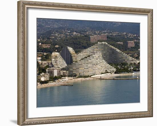 View From Helicopter of Marina Baie Des Anges, Villeneuve Loubet, Provence, France-Sergio Pitamitz-Framed Photographic Print