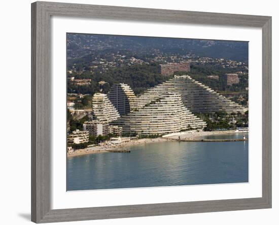 View From Helicopter of Marina Baie Des Anges, Villeneuve Loubet, Provence, France-Sergio Pitamitz-Framed Photographic Print