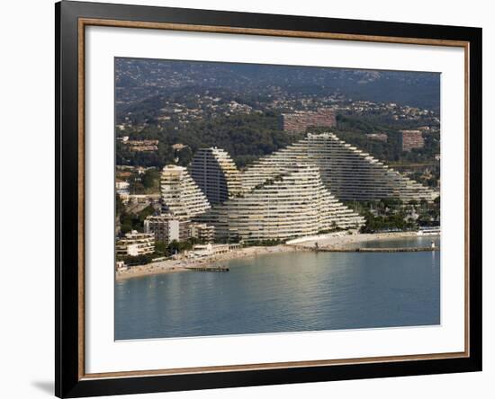 View From Helicopter of Marina Baie Des Anges, Villeneuve Loubet, Provence, France-Sergio Pitamitz-Framed Photographic Print