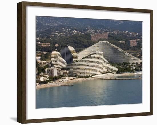 View From Helicopter of Marina Baie Des Anges, Villeneuve Loubet, Provence, France-Sergio Pitamitz-Framed Photographic Print