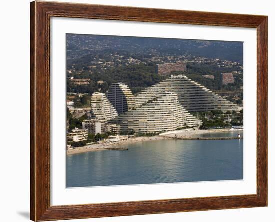 View From Helicopter of Marina Baie Des Anges, Villeneuve Loubet, Provence, France-Sergio Pitamitz-Framed Photographic Print