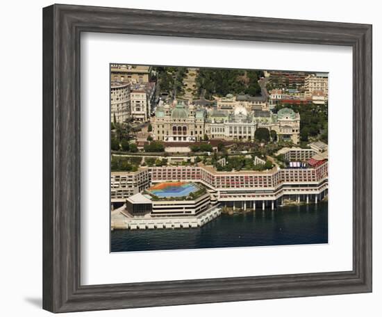 View From Helicopter of the Casino, Monte Carlo, Monaco, Cote D'Azur, Europe-Sergio Pitamitz-Framed Photographic Print