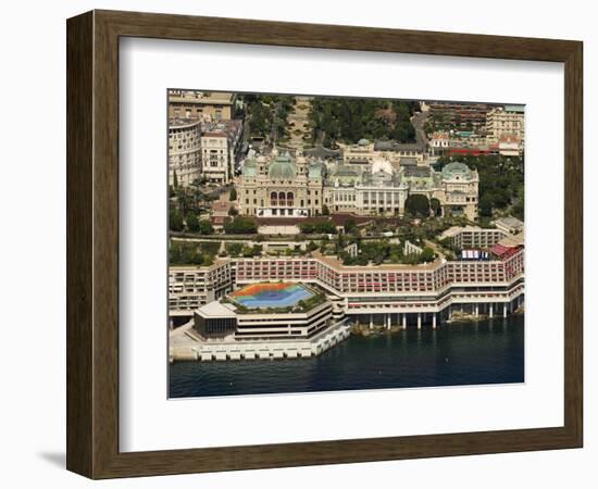 View From Helicopter of the Casino, Monte Carlo, Monaco, Cote D'Azur, Europe-Sergio Pitamitz-Framed Photographic Print