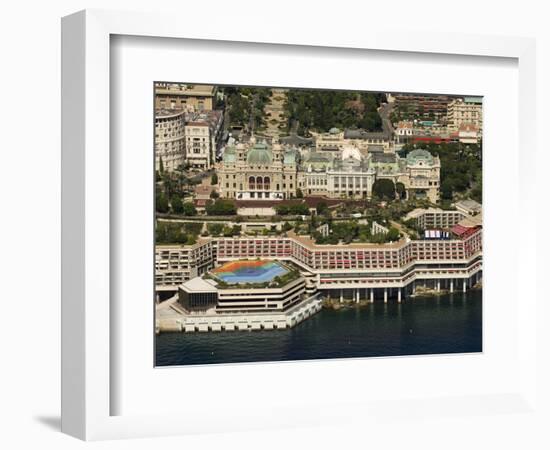 View From Helicopter of the Casino, Monte Carlo, Monaco, Cote D'Azur, Europe-Sergio Pitamitz-Framed Photographic Print