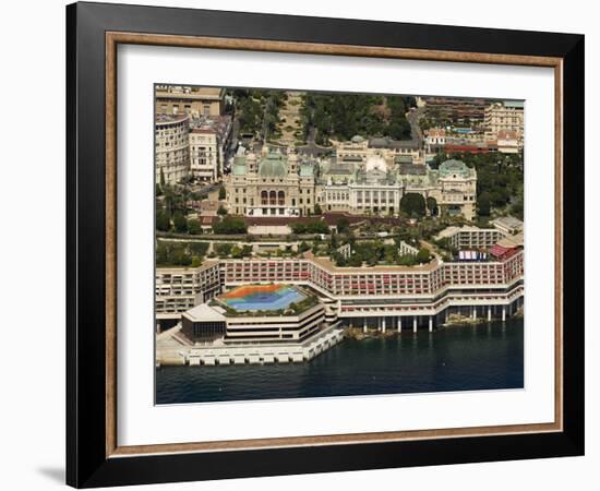 View From Helicopter of the Casino, Monte Carlo, Monaco, Cote D'Azur, Europe-Sergio Pitamitz-Framed Photographic Print