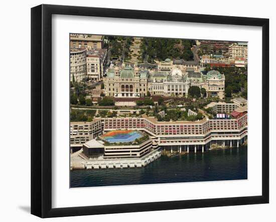 View From Helicopter of the Casino, Monte Carlo, Monaco, Cote D'Azur, Europe-Sergio Pitamitz-Framed Photographic Print