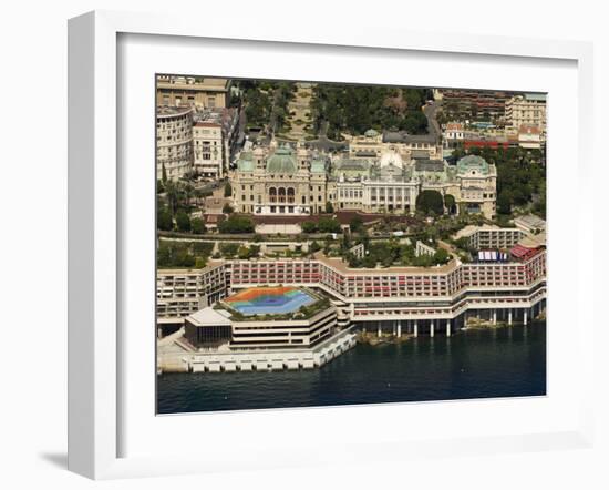 View From Helicopter of the Casino, Monte Carlo, Monaco, Cote D'Azur, Europe-Sergio Pitamitz-Framed Photographic Print