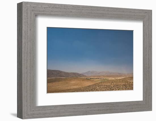 View from hill near Tomb of Cyrus the Great, 576-530 BC, Pasargadae, Iran, Middle East-James Strachan-Framed Photographic Print