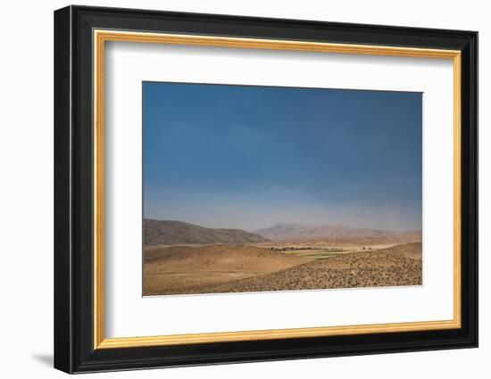 View from hill near Tomb of Cyrus the Great, 576-530 BC, Pasargadae, Iran, Middle East-James Strachan-Framed Photographic Print