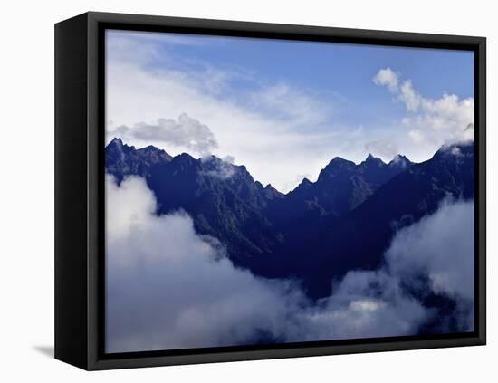 View from Huayna Picchu, Vilcabamba, Andes Mountains, Peru, South America-Simon Montgomery-Framed Premier Image Canvas