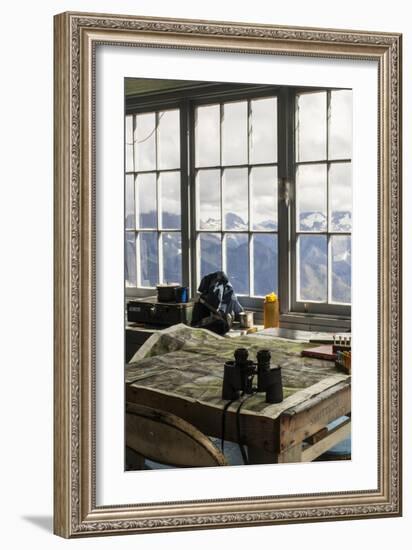 View From Inside A Fire Lookout In The North Cascade Mountain Range In Washington During Summer-Hannah Dewey-Framed Photographic Print