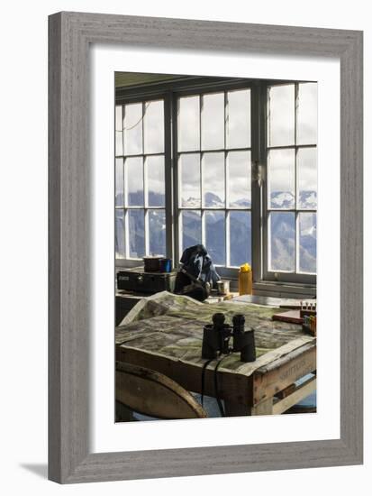 View From Inside A Fire Lookout In The North Cascade Mountain Range In Washington During Summer-Hannah Dewey-Framed Photographic Print