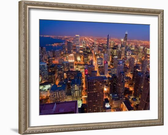 View from John Hancock Center-Bob Krist-Framed Photographic Print